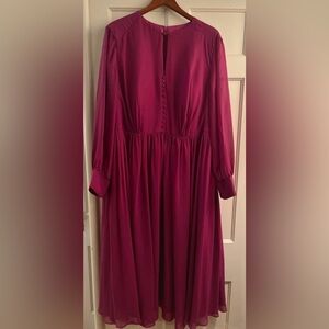 JJ’s House Fuchsia long sleeved Dress